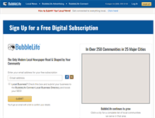 Tablet Screenshot of bubblelife.com
